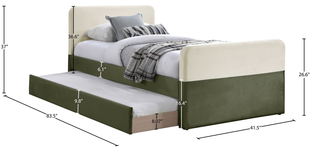 Ivy - Twin Trundle / Storage Bed