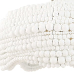 Biddeford - 5 Light Beaded Pendant - White