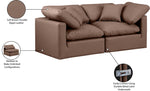 Indulge - Faux Leather 2 Seat Modular Sofa