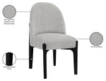 Torino - Upholstered Dining Chair With Brushed Black Base (Set of 2)