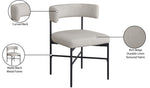 Rivage - Durable Dining Chair With Black Frame (Set of 2)