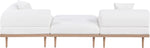 Laguna - 3 Piece Upholstered Outdoor Patio Modular Sofa With Backless Seat And 1 Arm