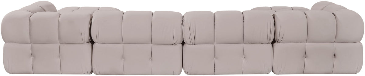 Orin - Velvet 6 Piece Modular Double Chaise Sectional