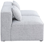 Cube - Linen Modular 2 Seat Armless Sofa
