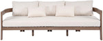 Newport - Water Resistant Fabric 86.75" Upholstered Outdoor Patio Sofa