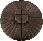 Rummi - Round Velvet Performance Fabric Upholstered 4 Piece Modular Sofa