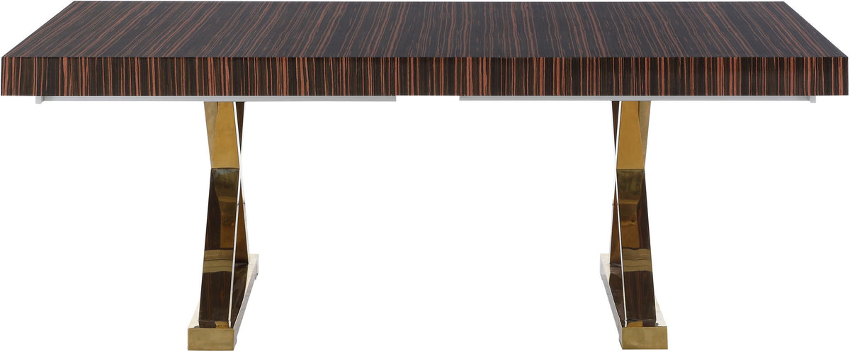 Excel - Extendable Dining Table with Gold Base