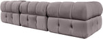 Orin - Velvet Performance Fabric Upholstered 3 Piece Modular Sofa