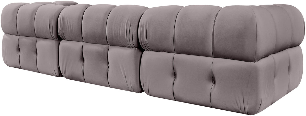 Orin - Velvet Performance Fabric Upholstered 3 Piece Modular Sofa