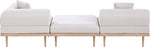 Laguna - 3 Piece Upholstered Outdoor Patio Modular Sofa With Backless Seat And 1 Arm
