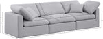 Indulge - Linen 3 Seat Modular Sofa