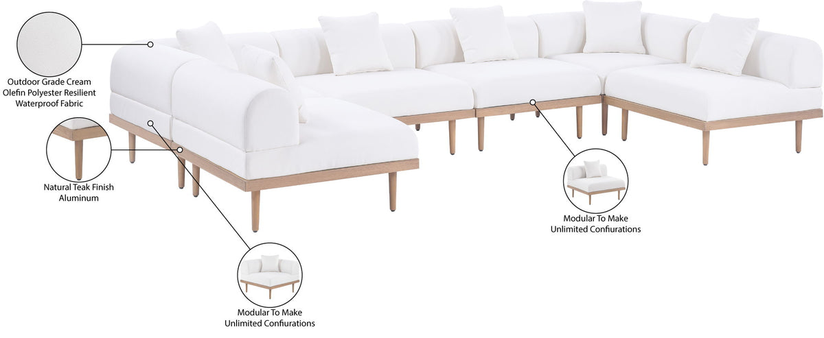 Laguna - 6 Piece 142" Outdoor Patio Modular Sectional