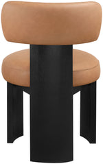 Atelier - Vegan Leather Upholstered Dining Chair (Set of 2) - Black Frame