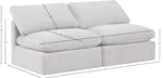 Indulge - Velvet 2 Seat Modular Armless Sofa