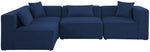 Cube - Linen 4 Piece Modular Corner Sectional
