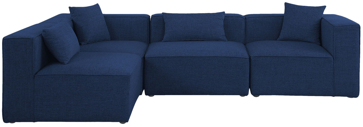 Cube - Linen 4 Piece Modular Corner Sectional