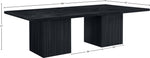 Belinda - Wood Modular Dining Table - Black