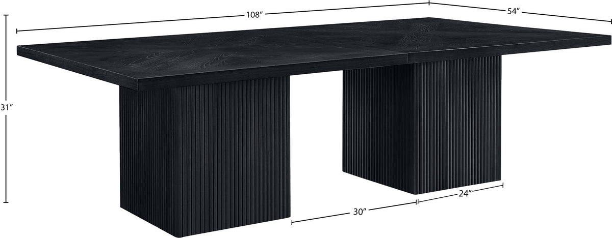 Belinda - Wood Modular Dining Table - Black