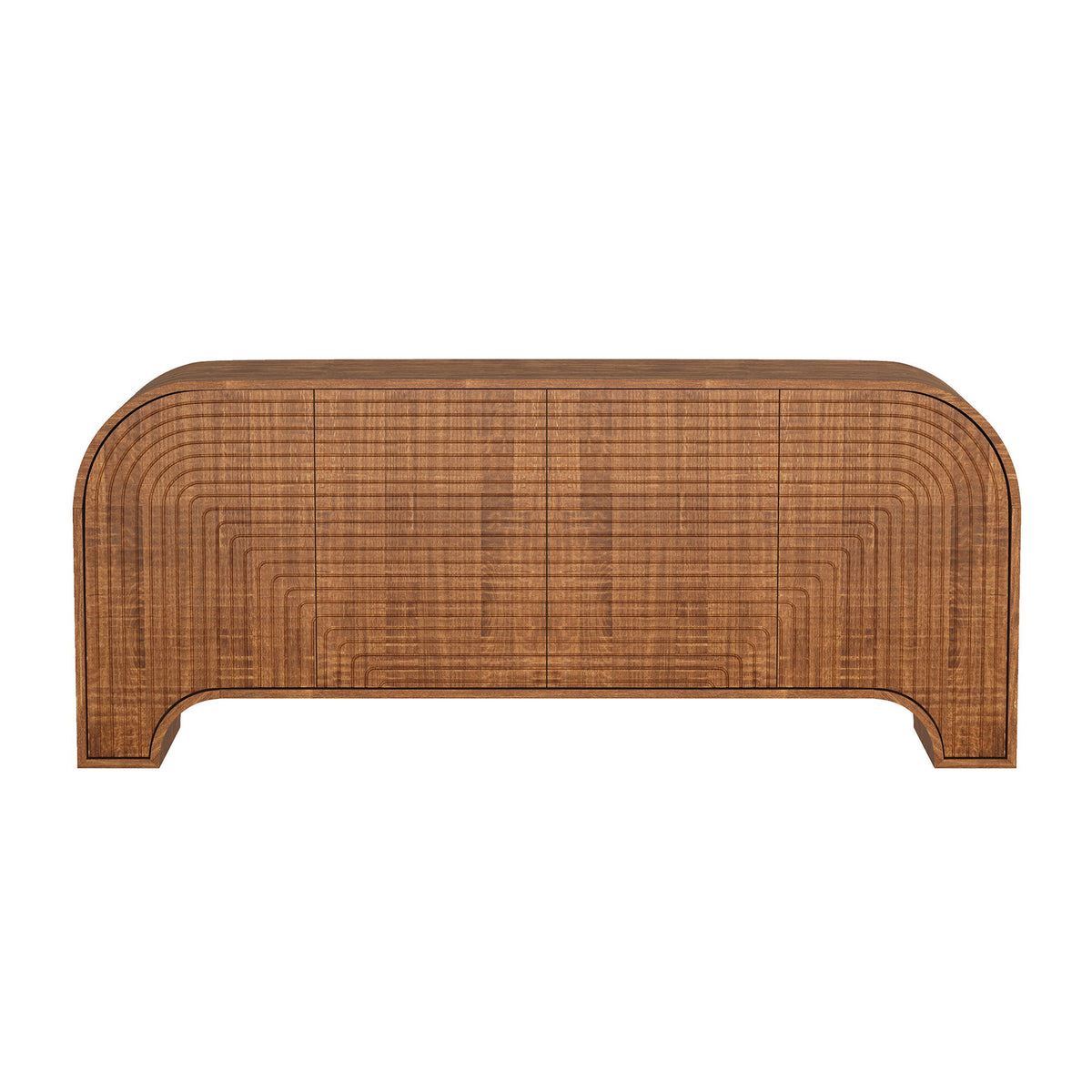 Tressa - Solid Wood Sideboard (4-Door) - Walnut