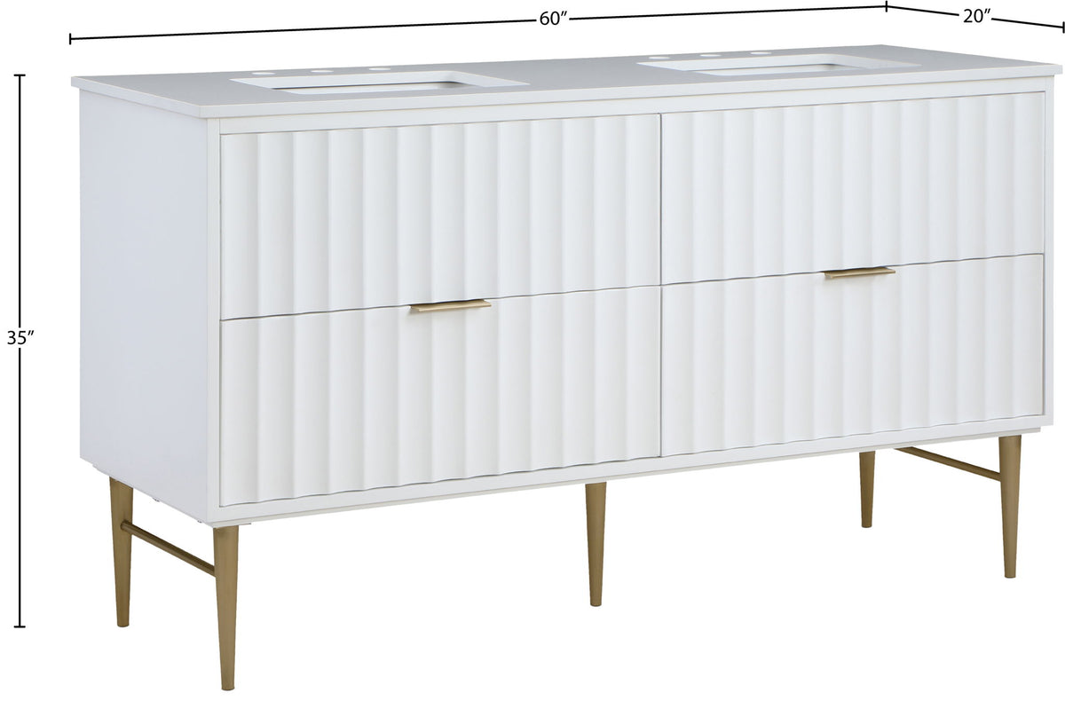Modernist - Bathroom Vanity With Gold Legs