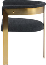Romeo - Boucle Dining Chair With Gold Base (Set of 2)