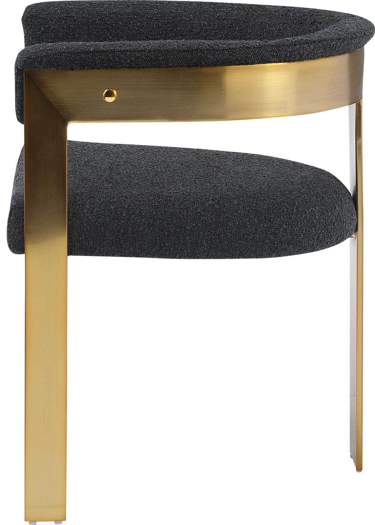 Romeo - Boucle Dining Chair With Gold Base (Set of 2)