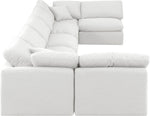 Indulge - Linen 7 Piece Modular U-Shaped Sectional - White