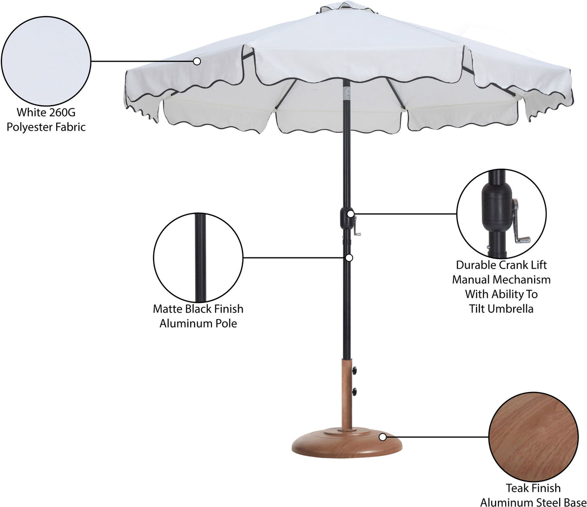 Amalfi - Patio Umbrella - Light Brown Base / Black Pole