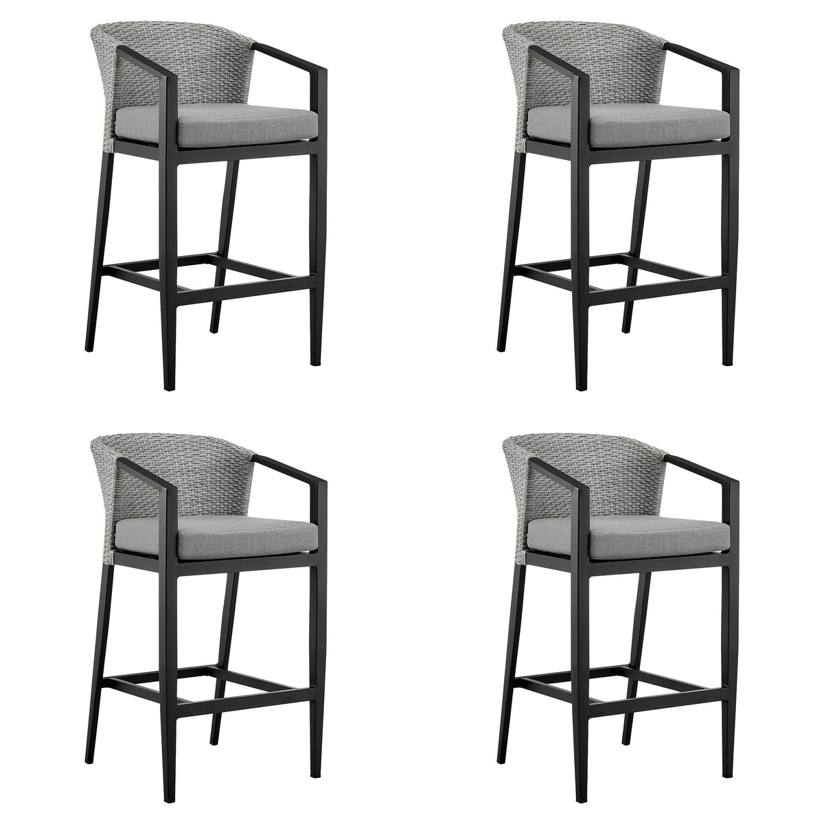 Palma - Outdoor Patio Counter Height Bar Stool Set