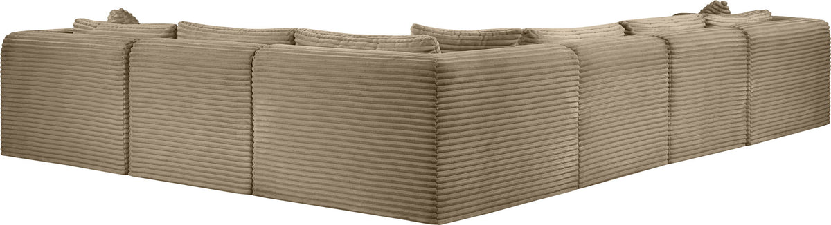 Shaggy - Fabric 6 Piece Modular Corner Sectional