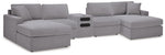 Modmax - U-Shaped Sectional - Granite
