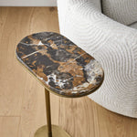 Lozenge - Accent Table - Brass