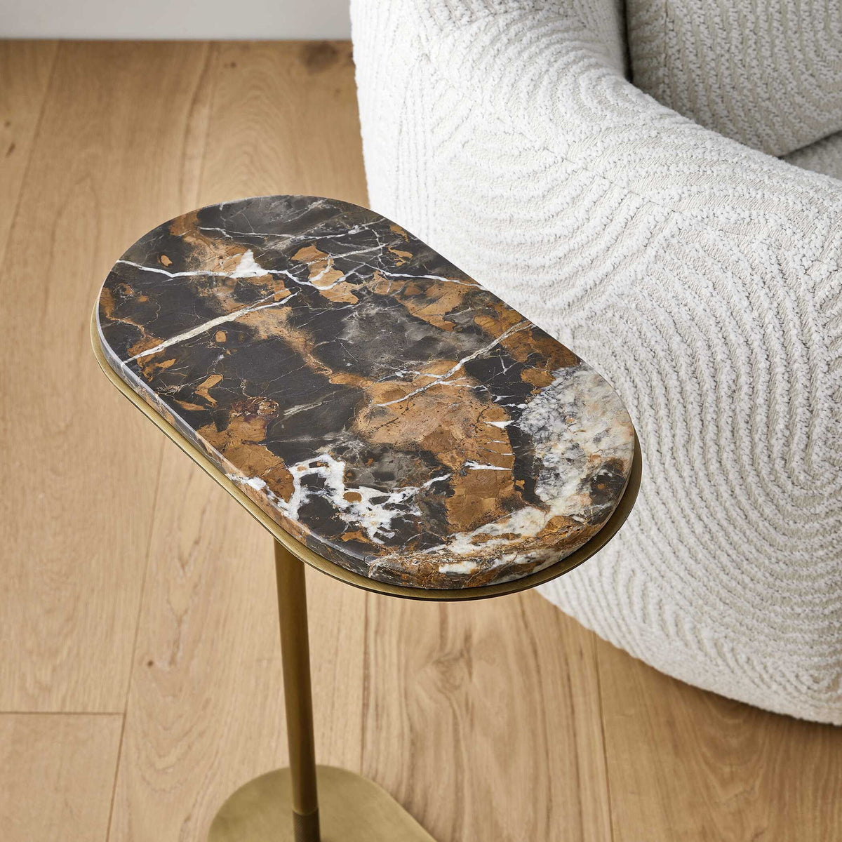 Lozenge - Accent Table - Brass
