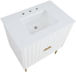 Modernist - Bathroom Vanity With Gold Legs