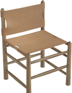 Santos - Vegan Leather Upholstered Dining Chair With Stained Brown Base (Set of 2)