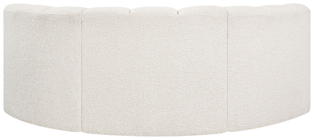 Arc - Boucle Fabric 3 Piece Modular U-Shaped Sofa