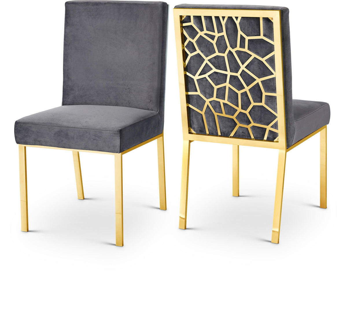 Opal - Dining Chair with Gold Legs (Set of 2)