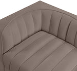 Rummi - Velvet Performance Fabric Upholstered 2 Piece Modular Loveseat