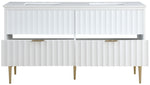 Modernist - Bathroom Vanity With Gold Legs