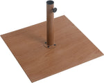 Amalfi - Aluminum Patio Umbrella - Light Brown Base / Black Pole