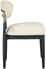 Riccio - Dining Side Chair (Set of 2) - Black And Gold Frame