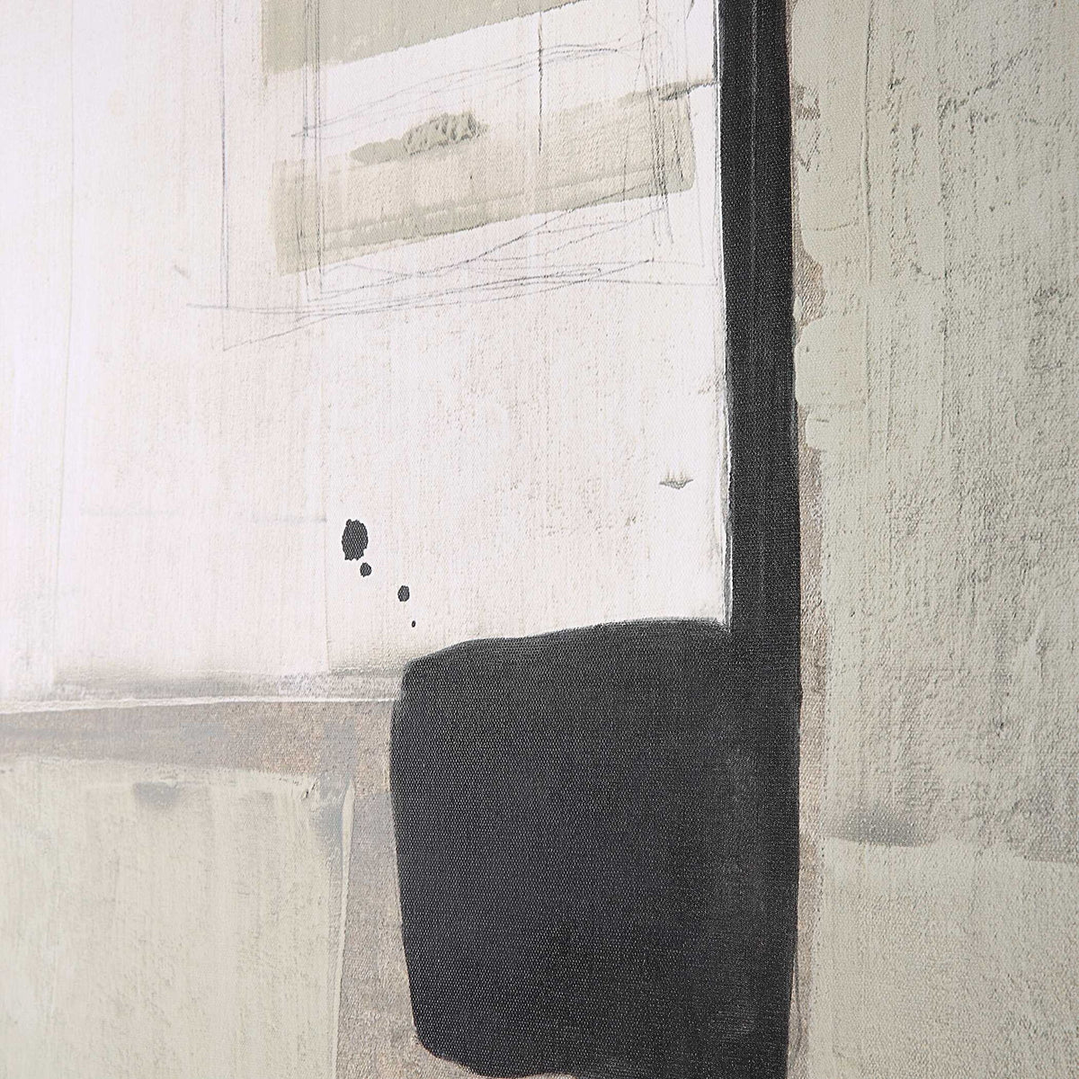 Accentuate The Positive - Framed Canvas - Black / Brown / Gray