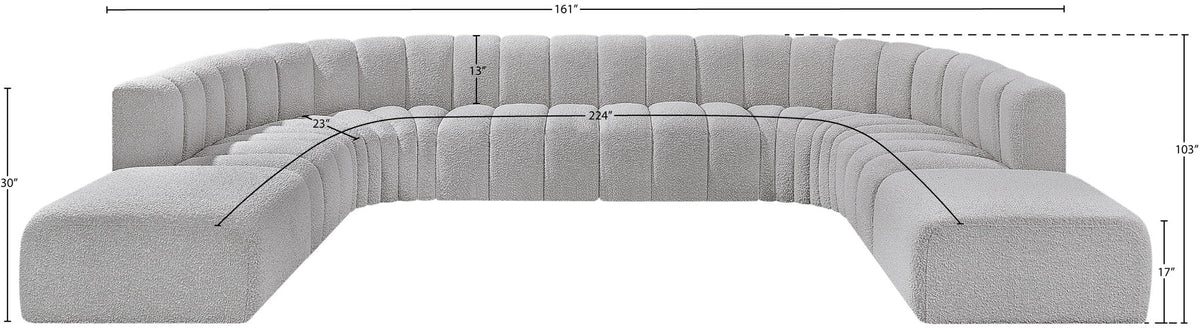 Arc - Boucle Fabric Modular Sectional