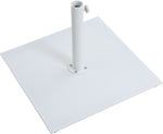 Fiji - Aluminum Patio Umbrella With Square White And Teak Base