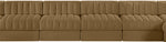 Rummi - Velvet Performance Fabric Upholstered 10 Piece Modular Sectional