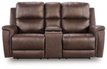 Bleckley - Power Reclining Loveseat With Console / Adjustable Headrest
