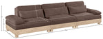Turin - Chenille Fabric Upholstered Modular Sectional - Brown