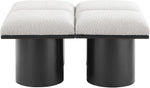Pavilion - 4 Piece Modular Bench With Black Base