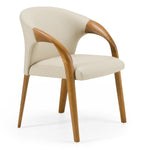 Wynetta Mid-Century Modern Vegan Leather Dining Chair by VIG Furniture - View 1