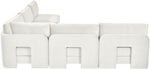 Hammond - Velvet Performance Fabric Upholstered 5 Piece Armless Sectional